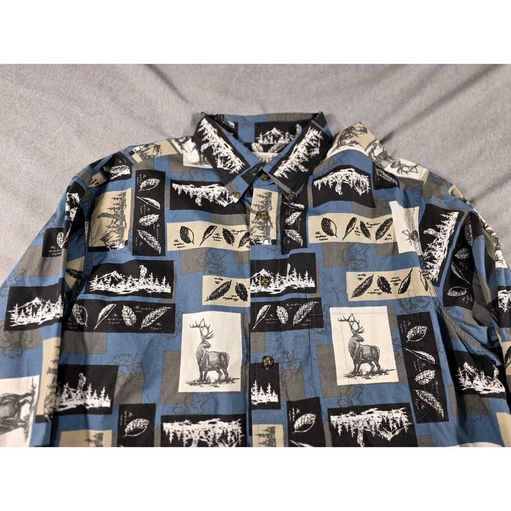 Authentic Outfitters Roundtree & Yorke Shirt Mens Large Outdoors Nature Hiking